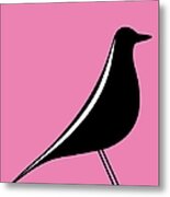 Eames House Bird On Pink Metal Print