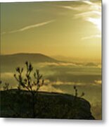 Early Morning On Lilienstein Mountain Metal Print