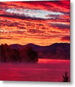 Early Morning Red Metal Print
