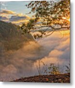 Early Morning Sunrise At Letchworth State Par Metal Print