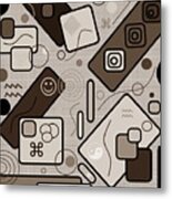 Earth Tones Memmy Metal Print