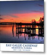 Eau Gallie Causeway Metal Print