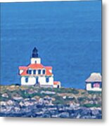 Egg Rock Lighthouse, Frenchman Bay, Bar Harbor, Maine Metal Print