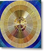 Egyptian Sapphire Sun Metal Print