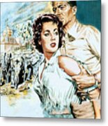 ''elephant Walk'', 1954, Movie Poster Painting By Rolf Goetze Metal Print