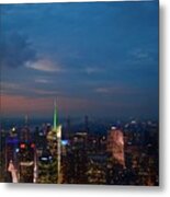 Colorful Sunset@manhattan Skyscrapers Metal Print