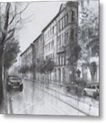 Empty City Metal Print