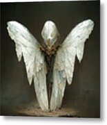 Enduring Angel Wings Metal Print