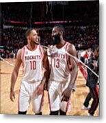 Eric Gordon And James Harden Metal Print