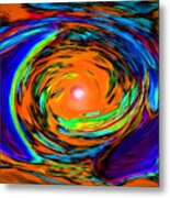 Espresso Swirl Metal Print