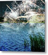 Exciting Fireworks Evening In The Archipelago Metal Print