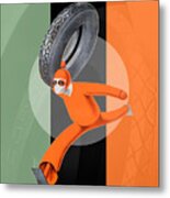 Exclusive Retrographs Tire Poster Part Of A Series Metal Print