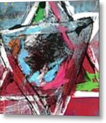 Expressionist Star Of David- Art By Linda Woods Metal Print