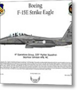 F-15e Strike Eagle 335th Fs Metal Print