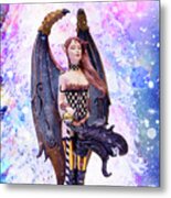Fairy Queen Jester Metal Print