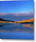 Fall Clouds Oxbow Bend Grand Tetons National Park Metal Print