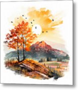 Fall Festiveness - Four Seasons Of Color Metal Print