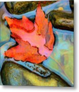 Fall Float Painting Metal Print