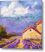 In The Midst Of Lavender I Metal Print