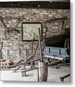 Farm Implements At Middleton Place Plantation Metal Print