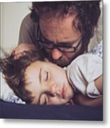 Father And Dother Metal Print