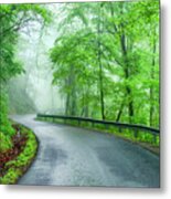 Fayette Station Road Spring Green Metal Print