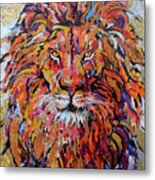 Fearless Lion Metal Print