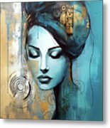 Feeling Blue Metal Print