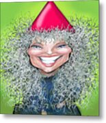 Female Stay At Home Gnome Metal Print