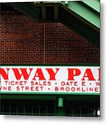 Fenway Park Game Day Ticket Office Panorama Metal Print