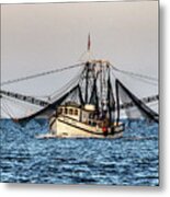 Fernandina Shrimp Boat Metal Print