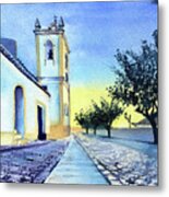 Ferragudo Church Algarve Portugal Metal Print