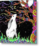 Festival Hare Metal Print