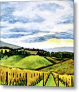 Fields Of Tuscany Metal Print