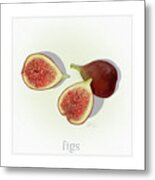 Figs Fresh Fruits Metal Print