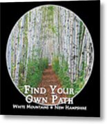 Find Your Own Path - Cutout Circle Metal Print