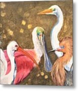 Fine Feathered Friends Metal Print
