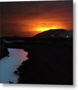 Fire Air Earth And Water Metal Print