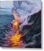 Fire And Water Metal Print