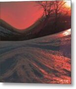 Fire Frost Metal Print