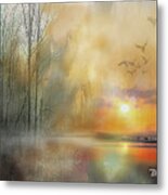 Fire On The Water Metal Print