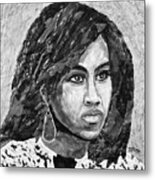First Lady Of Hope In Bw Metal Print