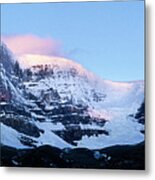 First Light - Dome Glacier Jasper National Park Canada Metal Print