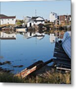 Fishing Boat At Rest Metal Print