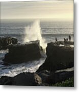 Fishing Over West Cliff Metal Print