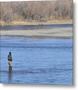 Fishing The Missouri Metal Print