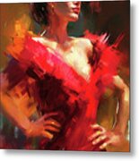 Flamenco Dancer, 17 Metal Print