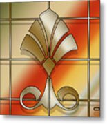 Fleur De Lis - Grid Metal Print