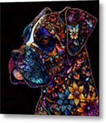 Flora The Boxer Dog Metal Print