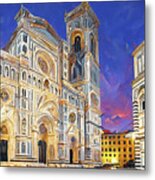 Florence Cathedral - 05 Metal Print